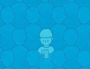 Eine Person hebt sich aus einer anonymen Menge hervor – Symbol für individuelle Unterschiede hinter allgemeinen Empfehlungen.